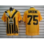 nike nfl jerseys pittsburgh steelers #75 greene throwback yellow-black 1933