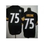 nike nfl jerseys pittsburgh steelers #75 joe greene black[Elite]