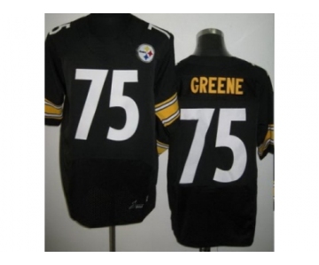 nike nfl jerseys pittsburgh steelers #75 joe greene black[Elite]