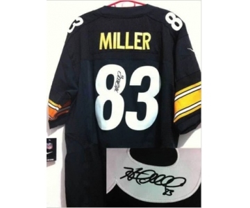 nike nfl jerseys pittsburgh steelers #83 miller black[Elite signature]