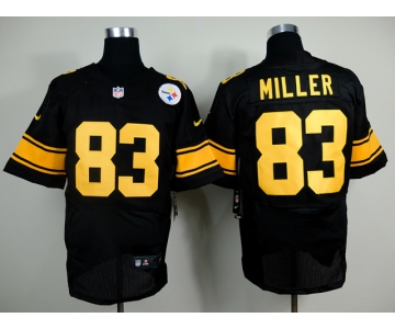 nike nfl jerseys pittsburgh steelers #83 miller black[Elite yellow number]