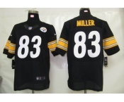 nike nfl jerseys pittsburgh steelers #83 miller black[elite]