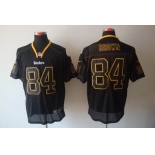 nike nfl jerseys pittsburgh steelers #84 brown black[Elite lights out]