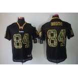 nike nfl jerseys pittsburgh steelers #84 brown black[camo fashion Elite]