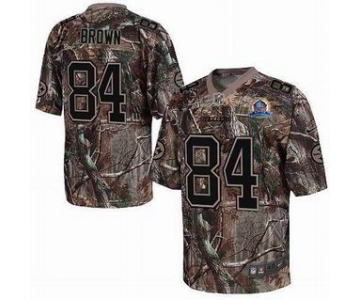 nike nfl jerseys pittsburgh steelers #84 brown camo[Elite 50th Patch]