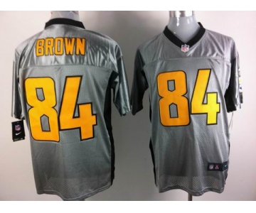 nike nfl jerseys pittsburgh steelers #84 brown grey[Elite shadow]