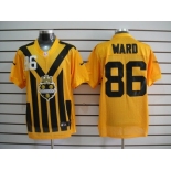 nike nfl jerseys pittsburgh steelers #86 ward throwback yellow-black 1933