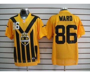 nike nfl jerseys pittsburgh steelers #86 ward throwback yellow-black 1933