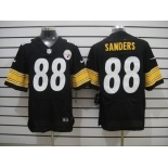 nike nfl jerseys pittsburgh steelers #88 sanders black[sanders][Elite]