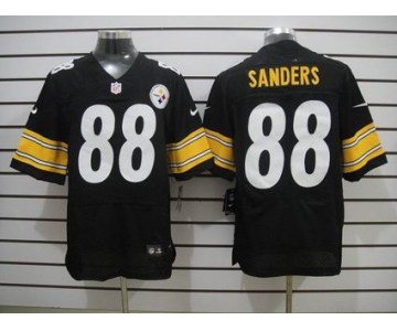 nike nfl jerseys pittsburgh steelers #88 sanders black[sanders][Elite]