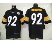 nike nfl jerseys pittsburgh steelers #92 harrison black[elite]