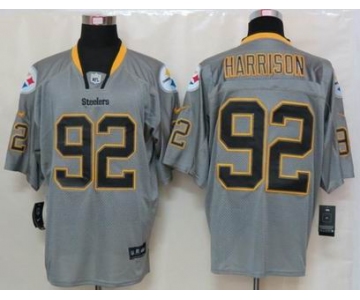 nike nfl jerseys pittsburgh steelers #92 harrison grey[Elite lights out]