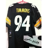 nike nfl jerseys pittsburgh steelers #94 timmons black[Elite signature]