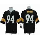 nike nfl jerseys pittsburgh steelers #94 timmons black[Elite]