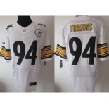 nike nfl jerseys pittsburgh steelers #94 timmons white[Elite]