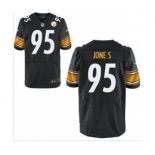 nike nfl jerseys pittsburgh steelers #95 jones black[Elite][jones]