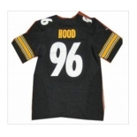 nike nfl jerseys pittsburgh steelers #96 hood black[Elite]