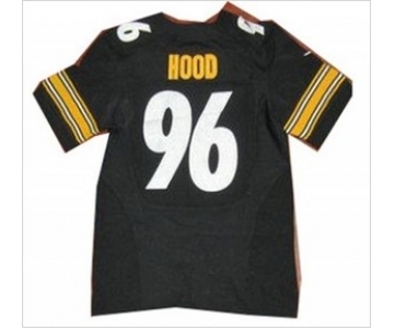 nike nfl jerseys pittsburgh steelers #96 hood black[Elite]