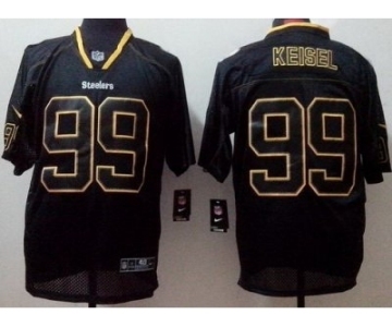 nike nfl jerseys pittsburgh steelers #99 keisel black[Elite lights out]