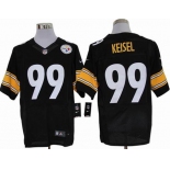 nike nfl jerseys pittsburgh steelers #99 keisel black[elite]