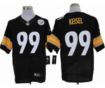 nike nfl jerseys pittsburgh steelers #99 keisel black[elite]