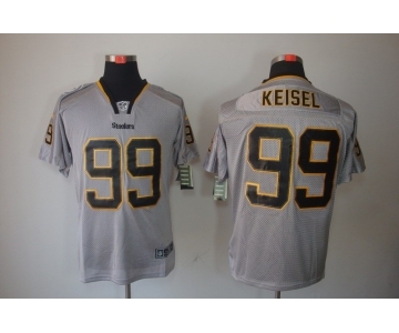 nike nfl jerseys pittsburgh steelers #99 keisel grey[Elite lights out]