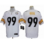 nike nfl jerseys pittsburgh steelers #99 keisel white[Elite]