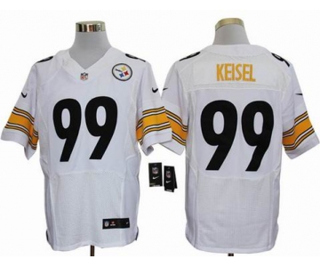 nike nfl jerseys pittsburgh steelers #99 keisel white[Elite]