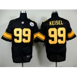 nike nfl jerseys pittsburgh steelers #99 kelsel black[Elite yellow number]