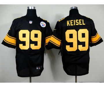 nike nfl jerseys pittsburgh steelers #99 kelsel black[Elite yellow number]