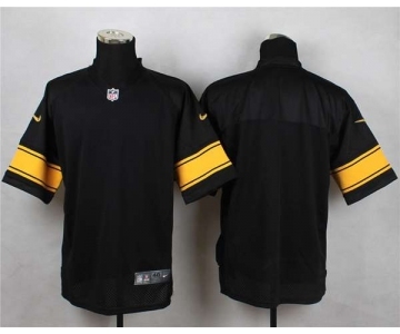 nike nfl jerseys pittsburgh steelers blank black[Elite][number golden]