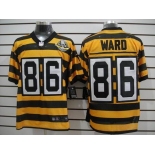 nike pittsburgh steelers #86 ward throwback yellow black(team 80 anniversary)