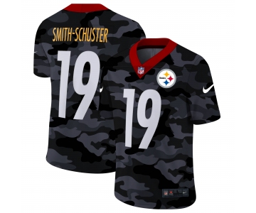 Men New Nike Pittsburgh Steelers #19 Smith-schuster 2020 Nike Camo Salute to Service Limited Jersey