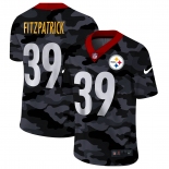 Men New Nike Pittsburgh Steelers #39 Fitzpatrick 2020 Nike Camo Salute to Service Limited Jersey