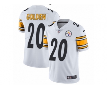 Men Nike Pittsburgh Steelers #20 Robert Golden White Vapor Untouchable Limited Player NFL Jersey