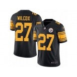 Men Nike Pittsburgh Steelers #27 J.J. Wilcox Limited Black Rush Vapor Untouchable NFL Jersey