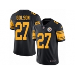 Men Nike Pittsburgh Steelers #27 Senquez Golson Black Color Rush Limited Jersey