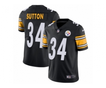 Men Nike Pittsburgh Steelers #34 Cameron Sutton Black Team Color Vapor Untouchable Limited Player NFL Jersey