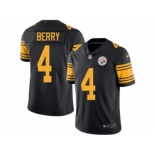 Men Nike Pittsburgh Steelers #4 Jordan Berry Black Color Rush Limited Jersey