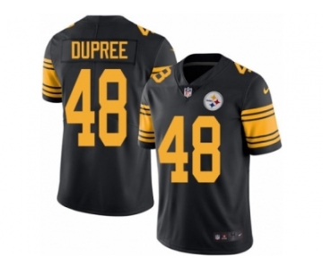 Men Nike Pittsburgh Steelers #48 Bud Dupree Black Color Rush Limited Jersey