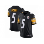 Men Nike Pittsburgh Steelers #5 Joshua Dobbs Black Team Color Vapor Untouchable Limited Player NFL Jersey