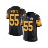 Men Nike Pittsburgh Steelers #55 Arthur Moats Black Color Rush Limited Jersey