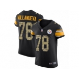 Men Nike Pittsburgh Steelers #78 Alejandro Villanueva Black Camo Vapor Untouchable Elite Player NFL Jersey