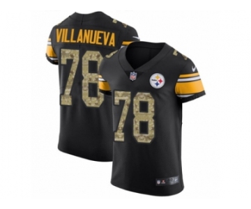 Men Nike Pittsburgh Steelers #78 Alejandro Villanueva Black Camo Vapor Untouchable Elite Player NFL Jersey