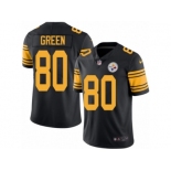 Men Nike Pittsburgh Steelers #80 Ladarius Green Black Color Rush Limited Jersey