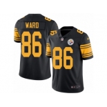 Men Nike Pittsburgh Steelers #86 Hines Ward Black Color Rush Limited Jersey