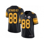 Men Nike Pittsburgh Steelers #88 Darrius Heyward Black Color Rush Limited Jersey