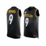 Men Nike Pittsburgh Steelers #9 Chris Boswell Limited Black Player Name & Number Tank Top NFL Jersey