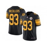 Men Nike Pittsburgh Steelers #93 Dan McCullers Black Color Rush Limited Jersey