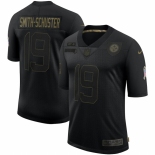 Men Pittsburgh Steelers #19 JuJu Smith-Schuster Nike 2020 Salute To Service Limited Jersey Black